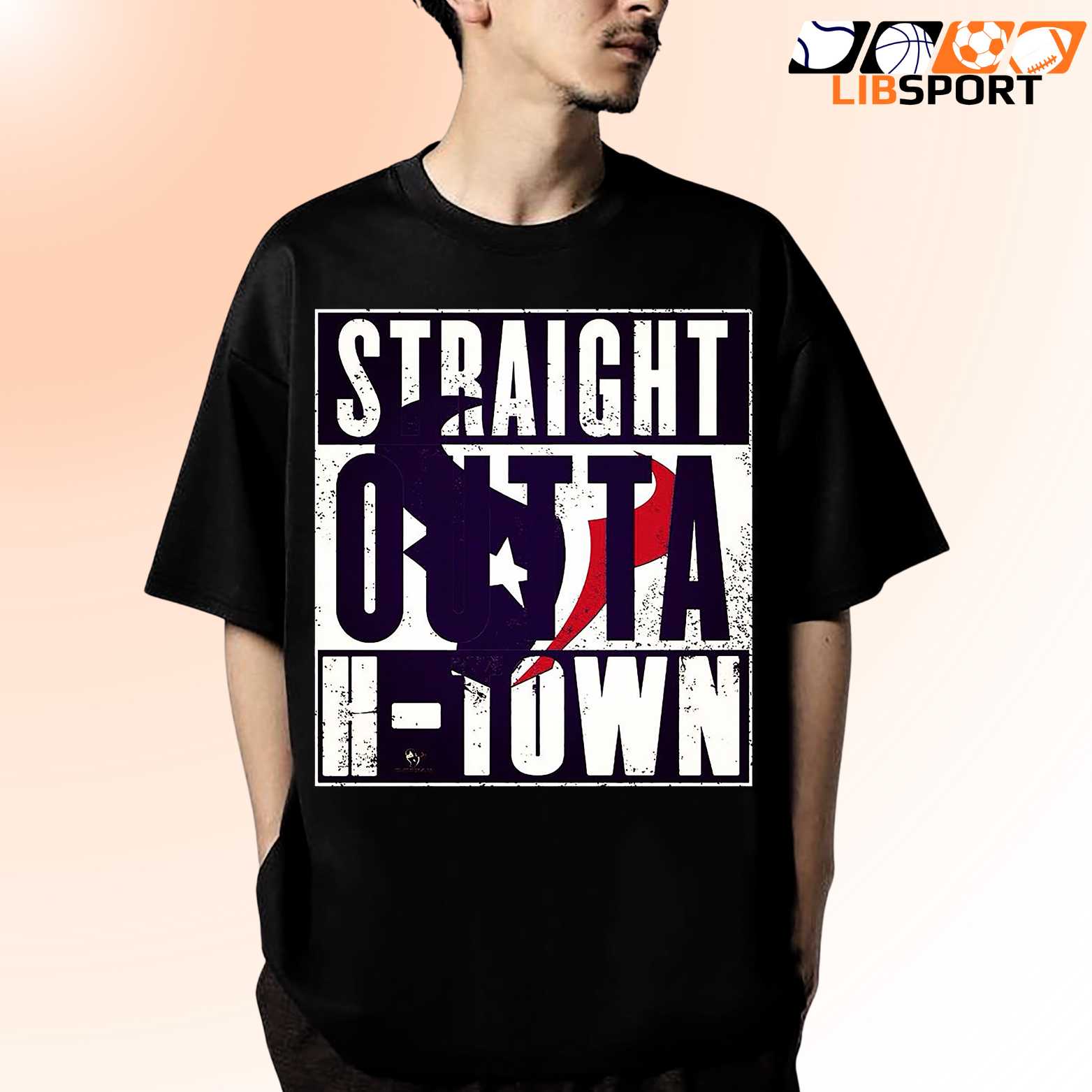 Straight Outta H Town Houston Texans T Shirt, Unisex Nfl Tee